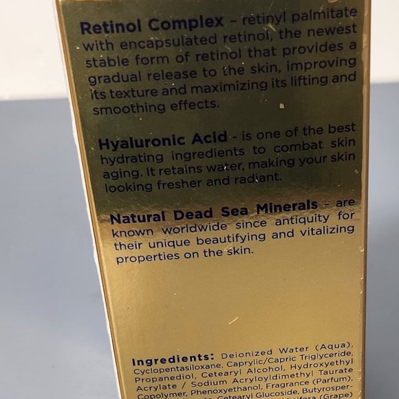 Edom Retinol + Hyaluronic Acid Anti Aging Face Serum 1 oz - Picture 2 of 3